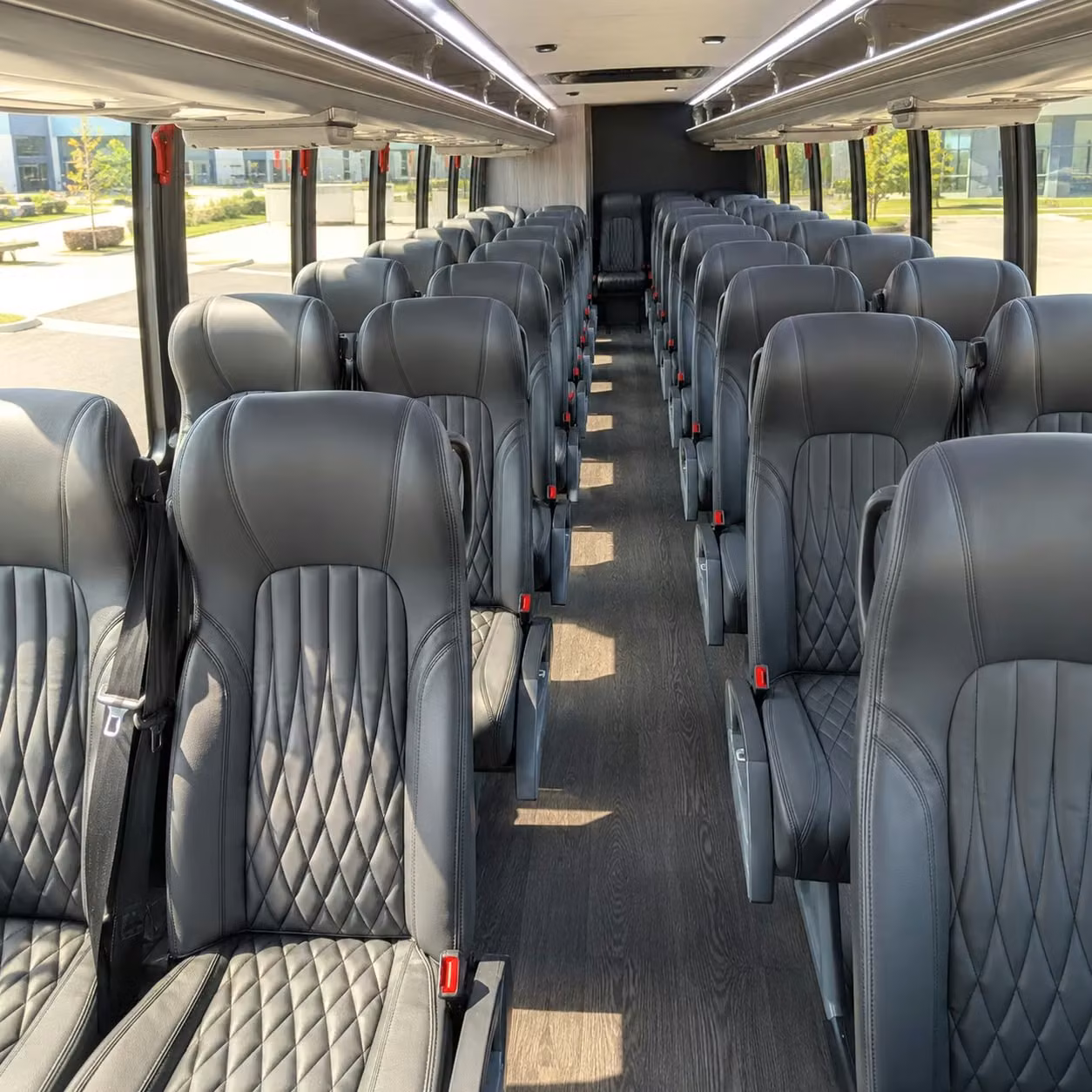 28 passenger minibus interior