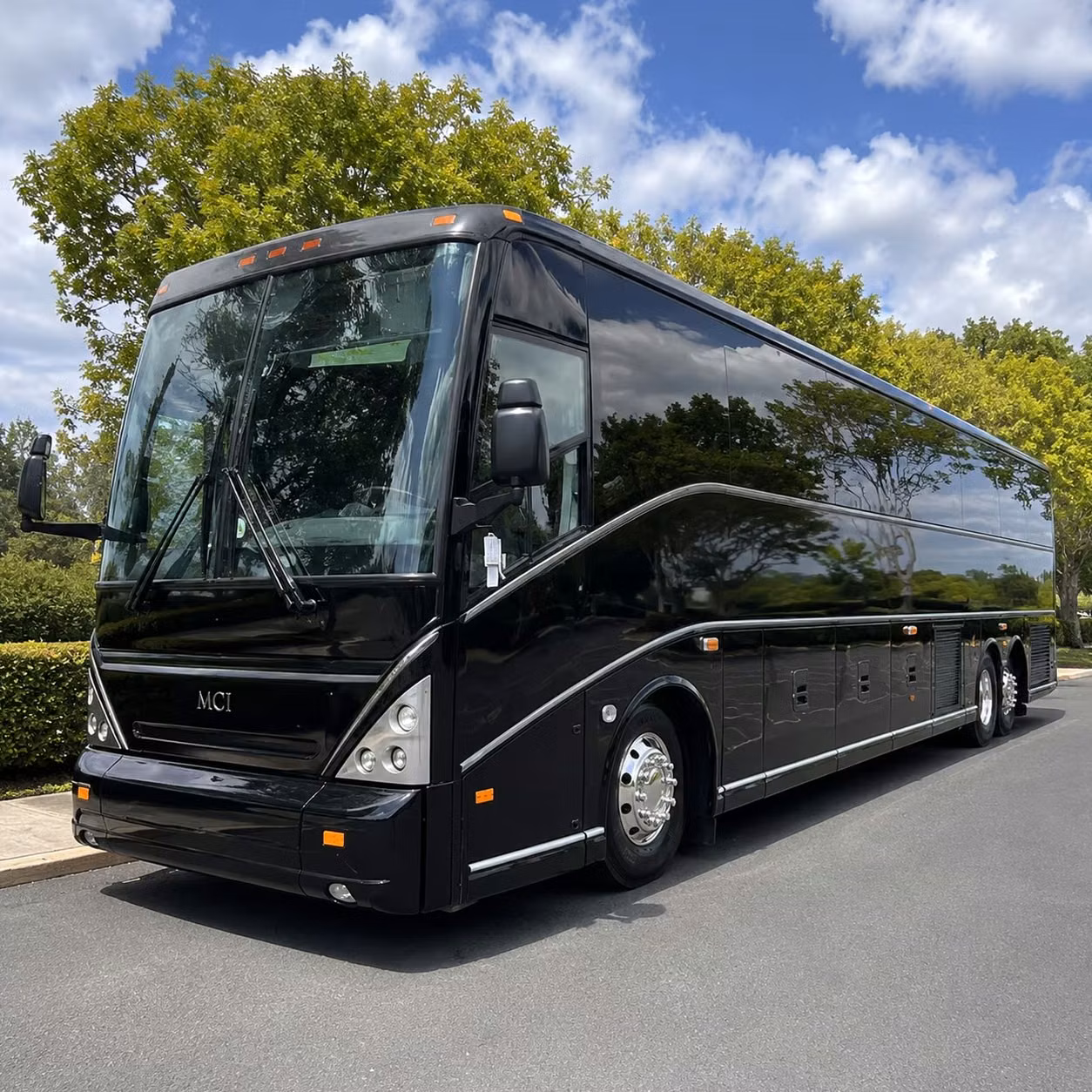 union city 56 passenger charter bus rental
