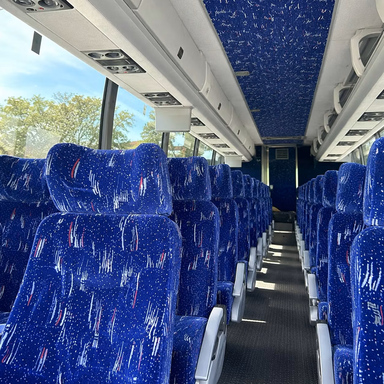 union city charter bus interior